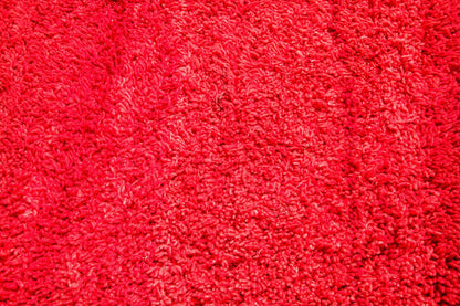 Vintage Moroccan Berber Rug by Weaver Tribes, Red Ethnic Design, 1960s