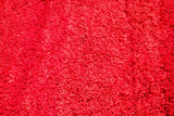 1960s Vintage Red Ethnic Moroccan Fluffy Rug Bed of Roses