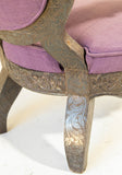 Anglo Indian Armchair Throne Silver Embossed Throne 19th Century