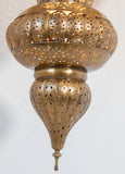 Vintage Large Moroccan Brass Chandelier in Andalus Moorish Style