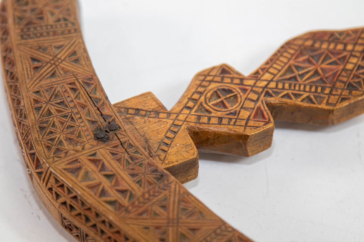Moroccan Berber Wooden Sugar Hammer Marteau a Sucre Deggaga
