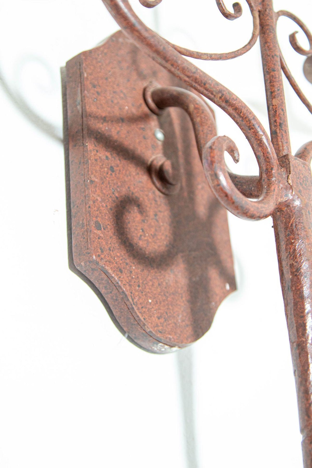 Pair of Vintage Spanish Revival Wrought-Iron Three-Light Wall Sconces — detail view 14