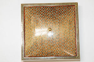 1950s Anglo Indian Style Micro Mosaic Inlaid Jewelry Box