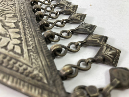 1920s Antique Silver Repousse Talisman Holder from Berber Tribes