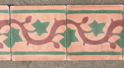 Moroccan Handcrafted Encaustic Cement Tile, Moorish Design, 1980