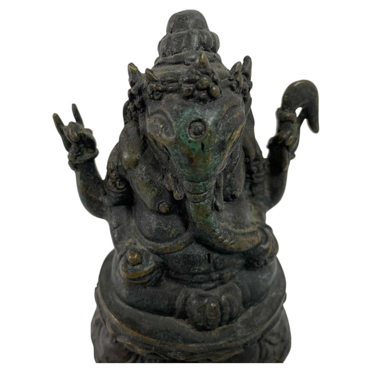 Bronze Statue Sculpture of Ganesh Indian or Nepalese Bronze Hindu Statue