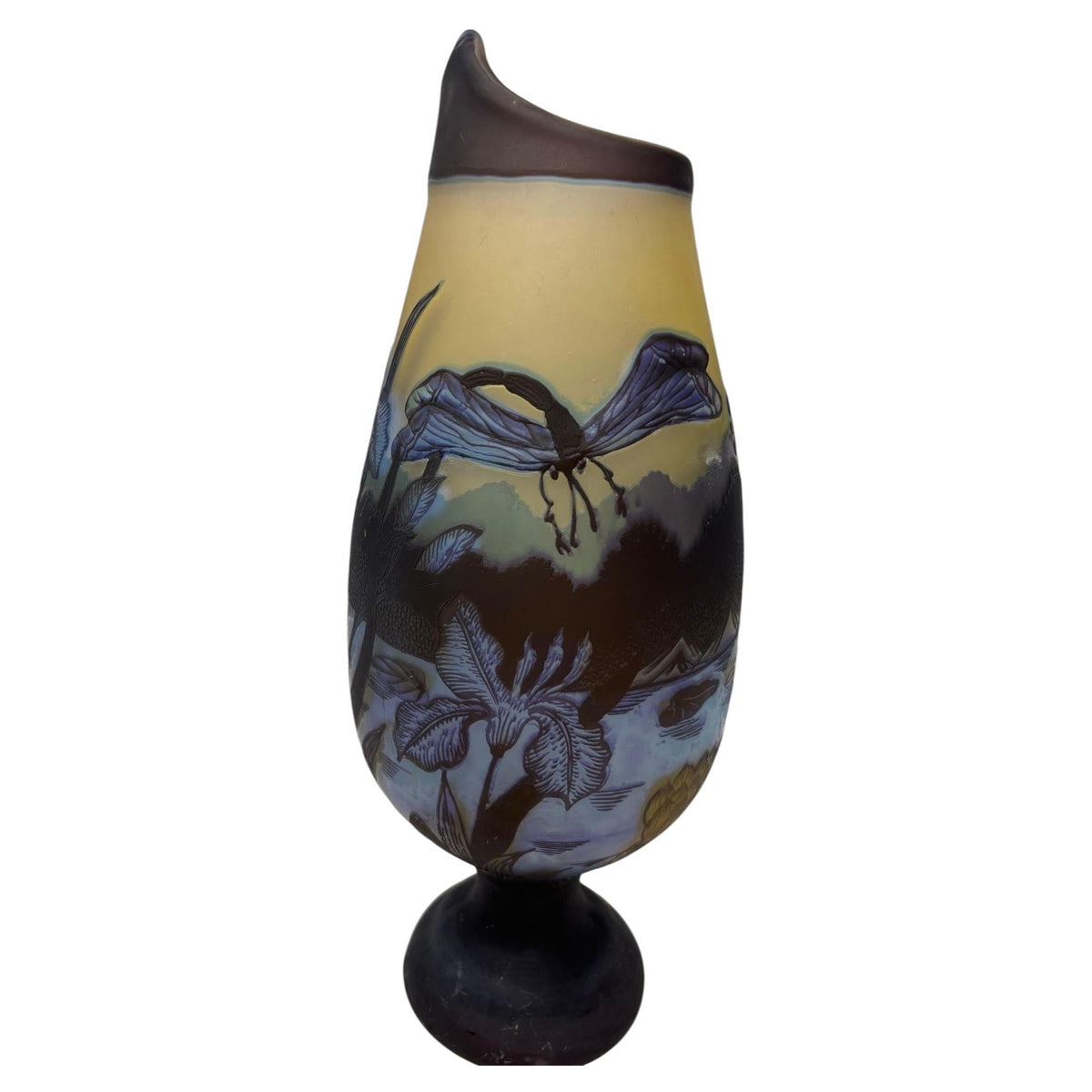 Art Nouveau Cameo Vase Signed Emile Galle 14 inches — additional view 11