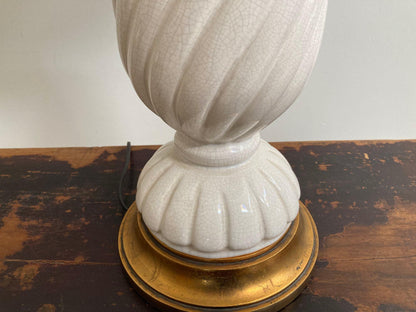 Nardini Studio of California 1960 Pair of Large White Ceramic Table Lamps — United States