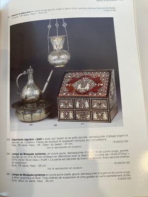 Islamic Art, Orientalist Paintings Auction Catalog Tajan 1993