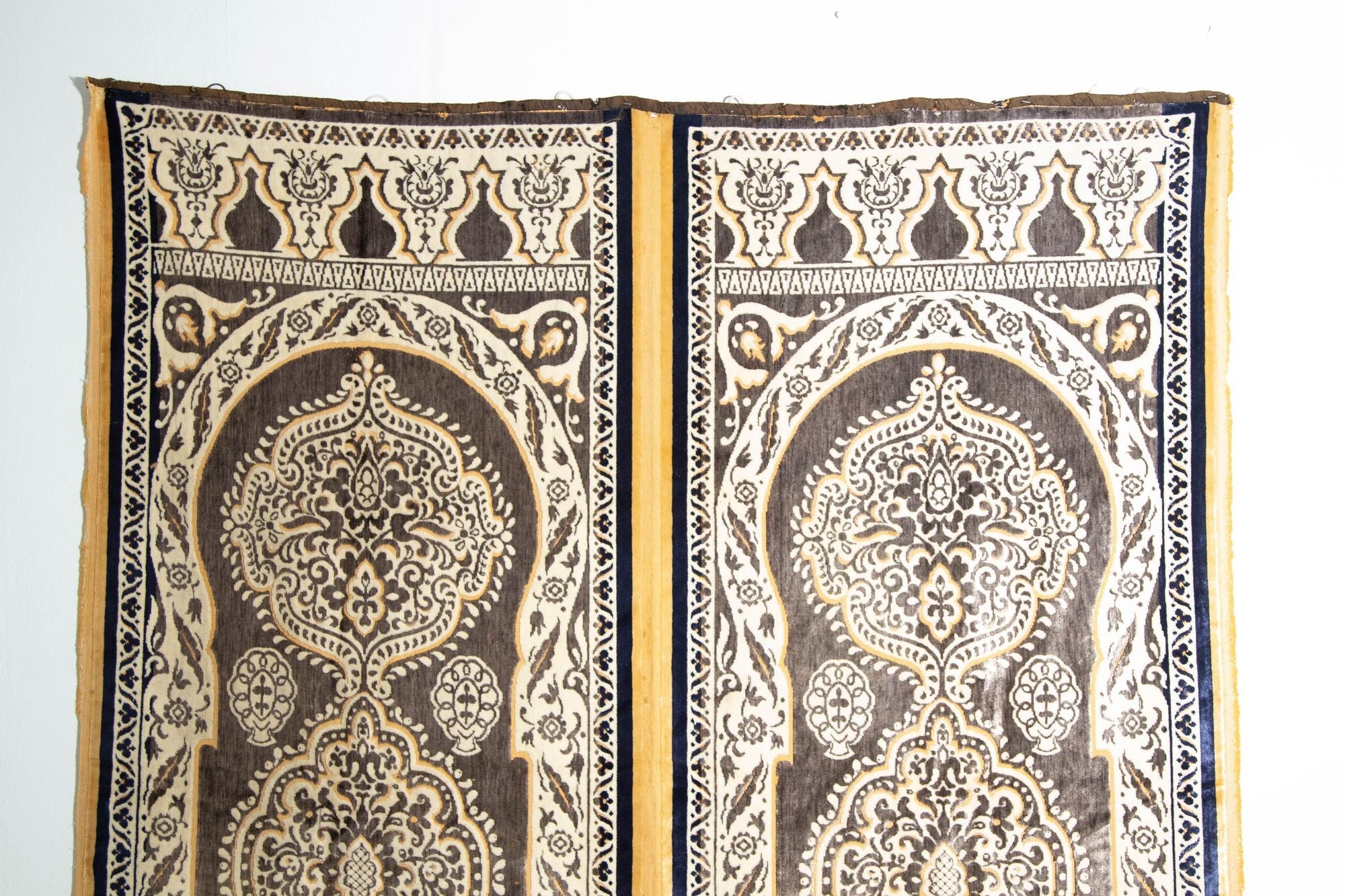 Antique Moroccan Moorish Silk Textile Tapestry Wall Hanging Hiti 19th C.