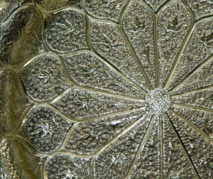 Moroccan Brass Tray Moorish Islamic Metalwork 13 inches Diameter
