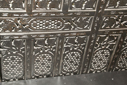 Hand-Carved Indo-Portuguese Moorish Queen Four-Poster Bed, India, 2000