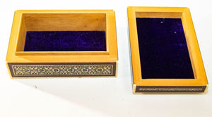 1940s Mother of Pearl Inlaid Decorative Middle Eastern Islamic Box