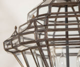 Vintage Moroccan Clear Glass Lantern Moorish Granada Spanish Style