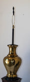 Polished Brass Large Scale Hollywood Regency Moroccan Urn Table Lamp 1950's