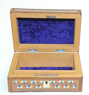Middle Eastern Mosaic Moorish Box Inlaid