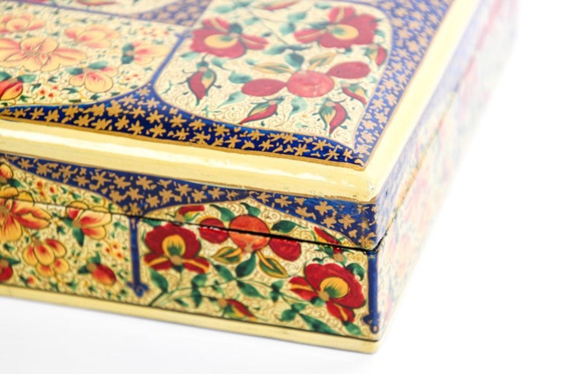 Hand Painted Rajasthani Lacquer Decorative Box