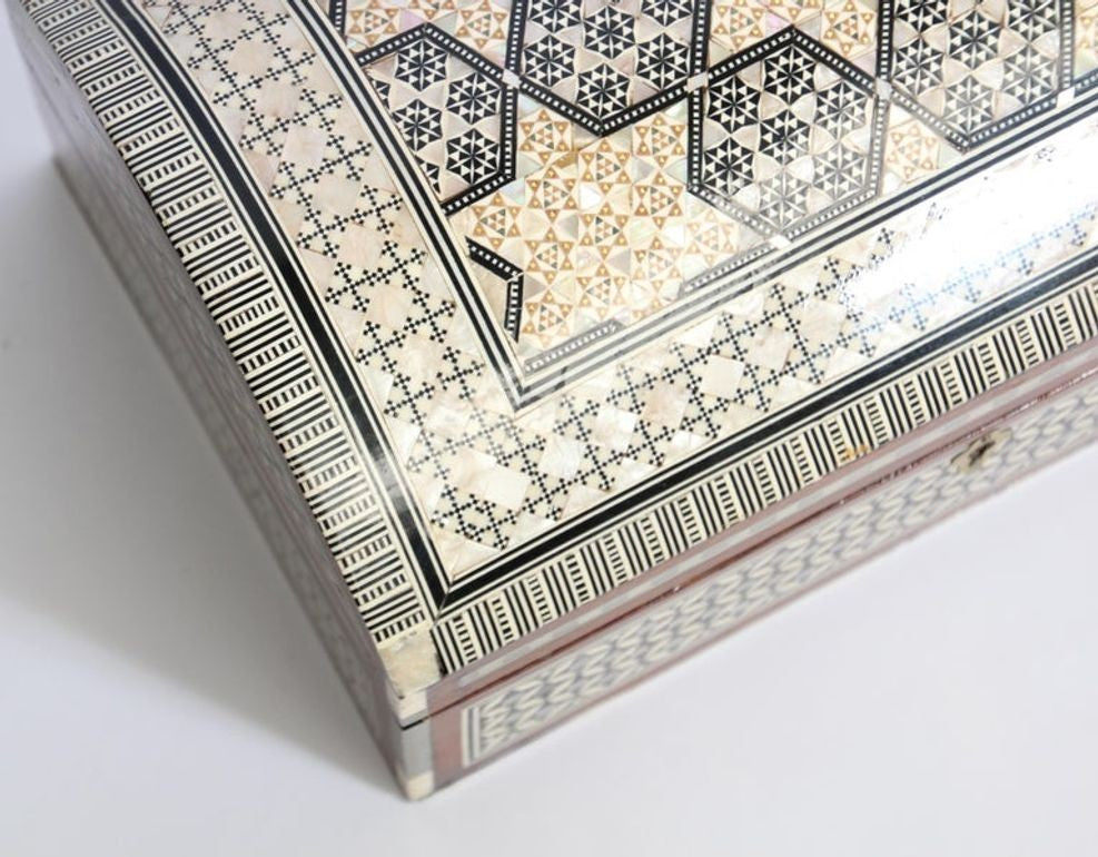 Handcrafted Middle Eastern Sadeli Jewelry Box