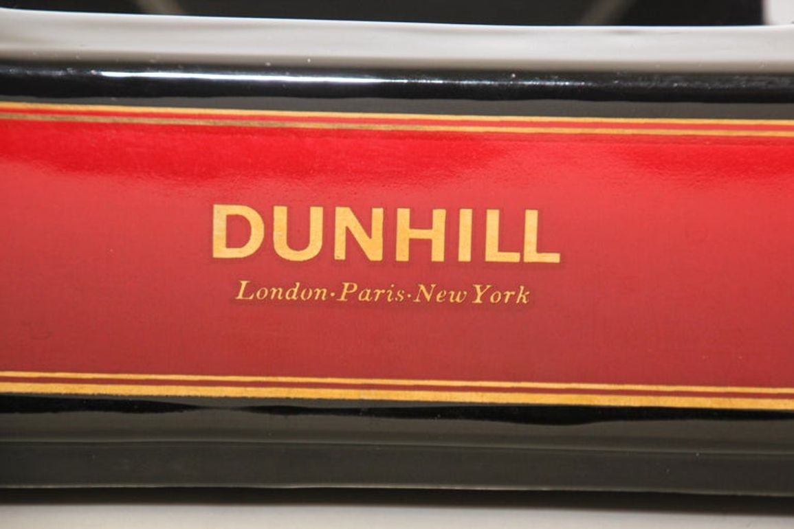 Dunhill Cigar Ashtray Catchall England Black and Red Collectible 1970