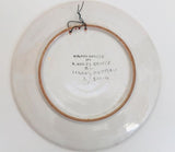 IKaros Hand Painted Carnations and Tulips Decorative Plate Rhodes Greece