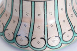 Moroccan Ceramic Glazed Covered Urn Handcrafted in Fez Morocco