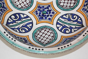 Moroccan Ceramic Tajine from Fez