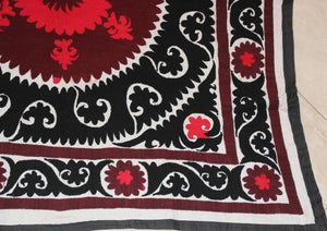 Vintage Samarkand Suzani, Uzbekistan