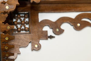 1920s Antique Moroccan Wall Bracket Shell Inlay Moorish Wall Shelf