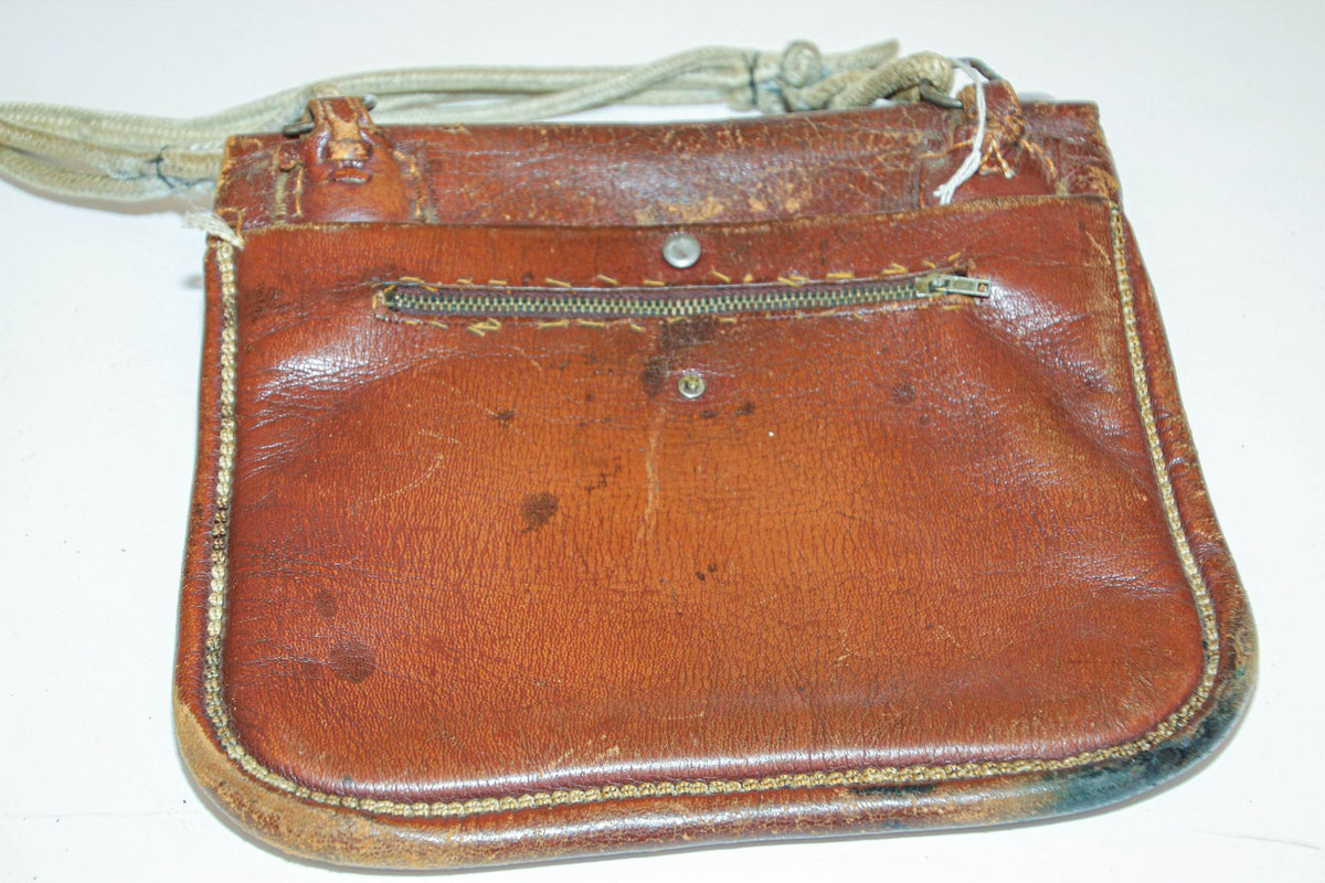 Antique Hand Tooled Leather Moroccan Bag Wall Decor