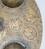 Islamic Cast Bronze Astrolabe with Five Celestial Globes Astronomical Instrument