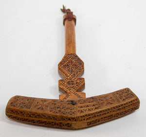 Moroccan Berber Wooden Sugar Hammer Marteau a Sucre Deggaga