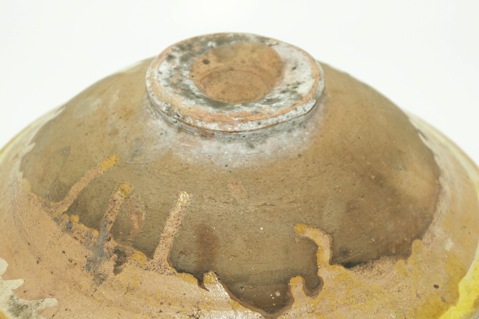 Glazed Islamic Hispano-Moresque Earthenware Dish Yellow Bowl