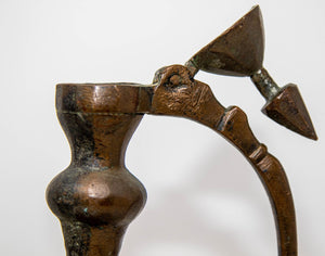 Antique Islamic Middle Eastern Qajar Persian Copper Ewer 19th Century