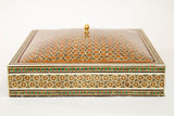 1950s Anglo Indian Style Micro Mosaic Inlaid Jewelry Box