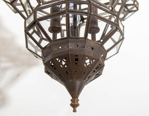 Moroccan Clear Glass Lantern Moorish Granada Spanish Style