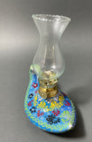 Aladdin Stylish Handmade Blue Ceramic Turkish Oil Lamp