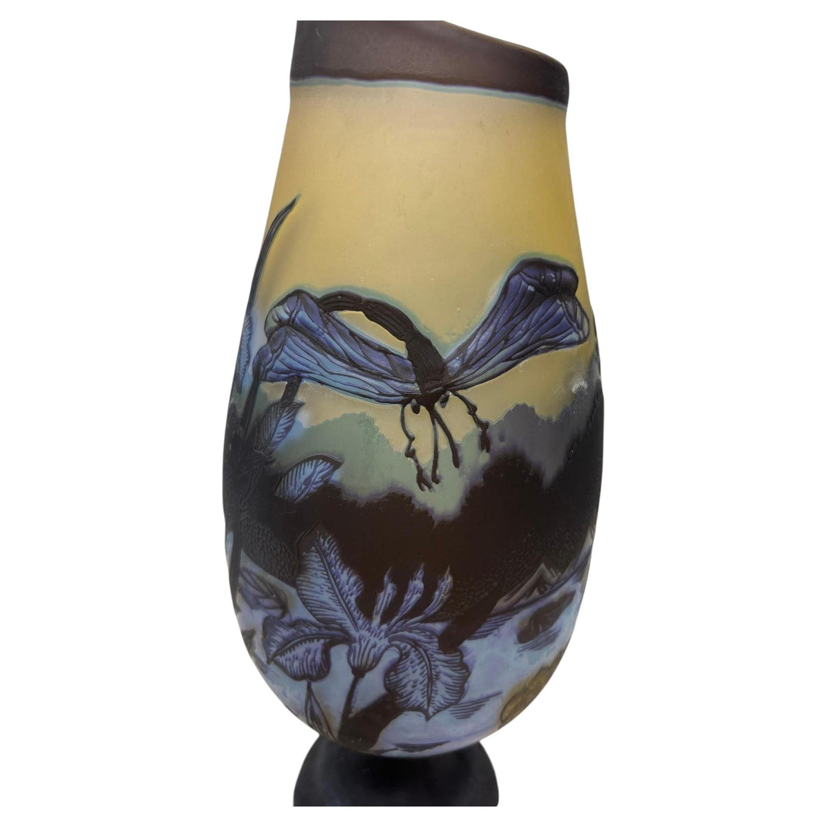 Art Nouveau Cameo Vase Signed Emile Galle 14 inches — additional view 10