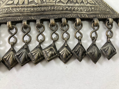 1920s Antique Silver Repousse Talisman Holder from Berber Tribes
