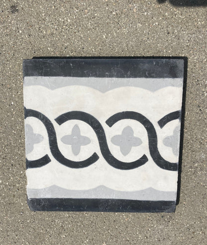 Moroccan Encaustic Cement Tile Sample with Modern Design