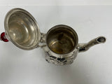 Vintage Moroccan Metal Silver Plated Tea Pot