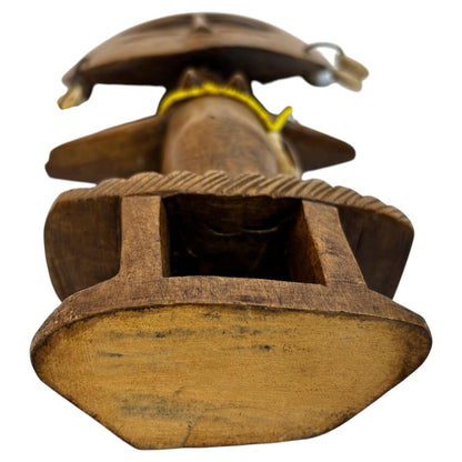 Ashanti Akua’ba Fertility Figure with Cowrie Shells, Ghana, circa 1930 — additional view 3