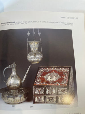 Islamic Art, Orientalist Paintings Auction Catalog Tajan 1993