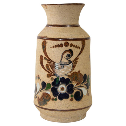 Vintage Large Folk Art Tonala Sandstone Pottery Vase, 1960's — Mexico