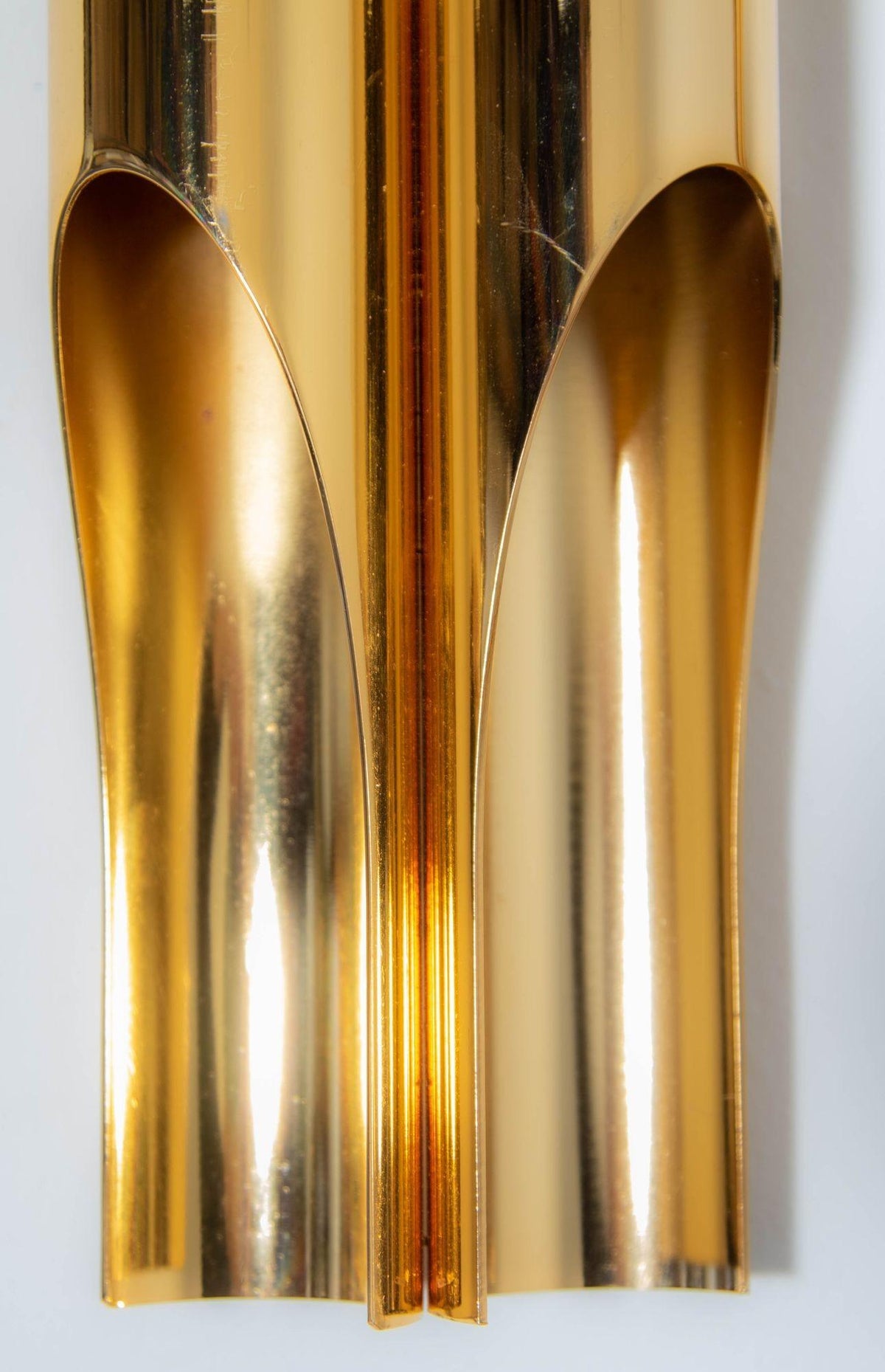 Italian Polished Brass Orgue Wall Sconce, Post-Modern Design, 2015 — Italy