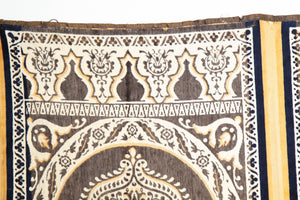 Antique Moroccan Moorish Silk Textile Tapestry Wall Hanging Hiti 19th C.