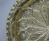 Moroccan Brass Tray Moorish Islamic Metalwork 13 inches Diameter