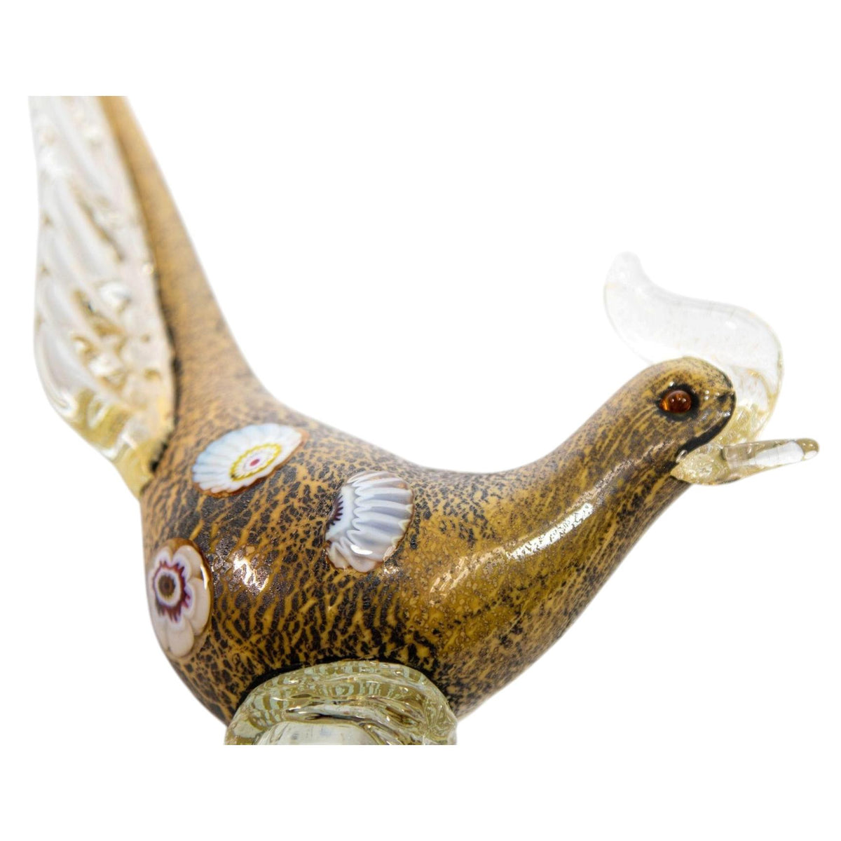 Italian Murano Art Glass Pheasant Bird Sculpture 1960s — additional view 7