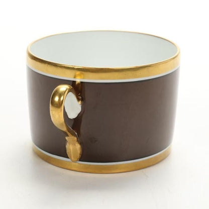 Richard Ginori Brown & Gold Trimmed Dinnerware Service Of 93 Pieces — detail view 12