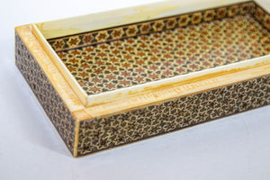 Fine Antique Micro Mosaic Indo Persian Moorish Inlaid Trinket Box