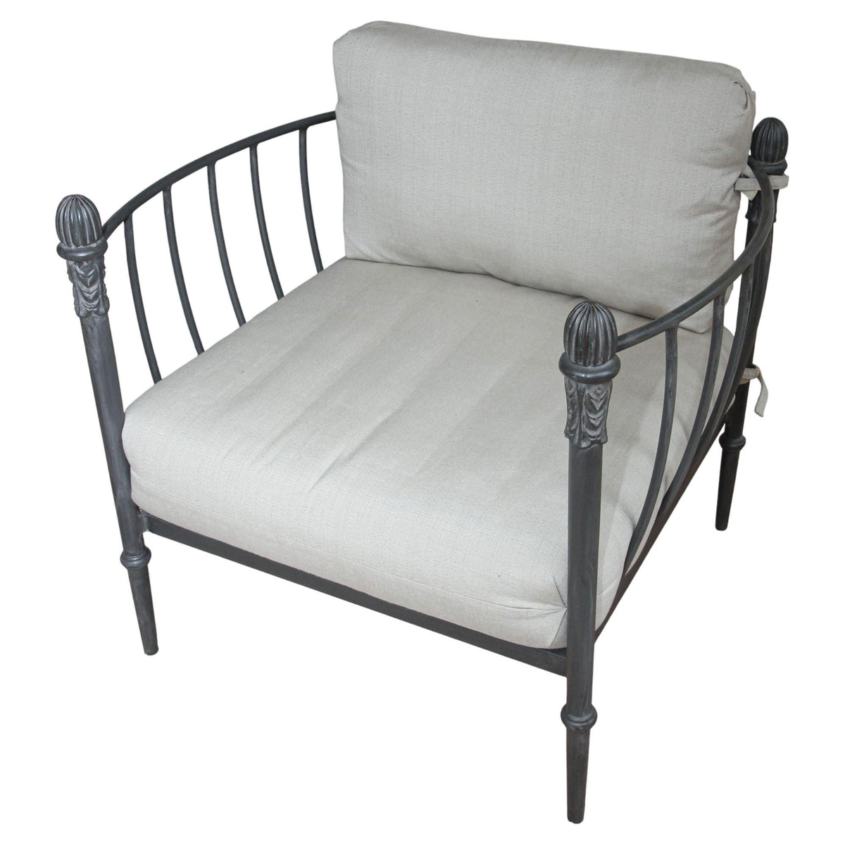 Michael Taylor Style Montecito Bronze Aluminum Lounge Chair & Ottoman, 1980s — detail view 8